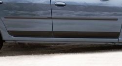 3 299 р. Молдинги RA (комплект) Renault Logan 1 рестайлинг (2010-2016) (Поверхность глянец (под окраску), Неокрашенные)  с доставкой в г. Керчь. Увеличить фотографию 2