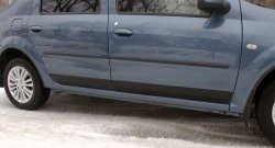 3 299 р. Молдинги RA (комплект) Renault Logan 1 рестайлинг (2010-2016) (Поверхность глянец (под окраску), Неокрашенные)  с доставкой в г. Керчь. Увеличить фотографию 3