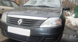 1 229 р. Сетка на бампер Russtal (черная) Renault Logan 1 рестайлинг (2010-2016)  с доставкой в г. Керчь. Увеличить фотографию 2