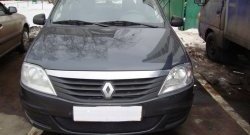 1 229 р. Сетка на бампер Russtal (черная) Renault Logan 1 рестайлинг (2010-2016)  с доставкой в г. Керчь. Увеличить фотографию 3