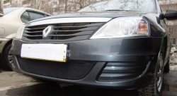 1 229 р. Сетка на бампер Russtal (черная) Renault Logan 1 рестайлинг (2010-2016)  с доставкой в г. Керчь. Увеличить фотографию 4
