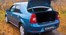 1 239 р. Защитная накладка на задний бампер RA  Renault Logan  1 (2010-2016) рестайлинг  с доставкой в г. Керчь. Увеличить фотографию 2