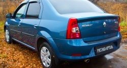 1 239 р. Защитная накладка на задний бампер RA  Renault Logan  1 (2010-2016) рестайлинг  с доставкой в г. Керчь. Увеличить фотографию 3