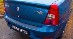 1 239 р. Защитная накладка на задний бампер RA  Renault Logan  1 (2010-2016) рестайлинг  с доставкой в г. Керчь. Увеличить фотографию 4