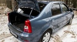 869 р. Накладка на порожек багажника RA Renault Logan 1 рестайлинг (2010-2016)  с доставкой в г. Керчь. Увеличить фотографию 2