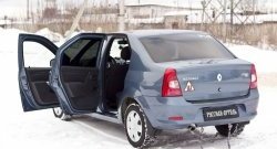 1 369 р. Накладки на порожки автомобиля RA  Renault Logan  1 (2010-2016) рестайлинг (Комплект (4 шт.))  с доставкой в г. Керчь. Увеличить фотографию 2