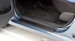 1 369 р. Накладки на порожки автомобиля RA  Renault Logan  1 (2010-2016) рестайлинг (Комплект (4 шт.))  с доставкой в г. Керчь. Увеличить фотографию 3