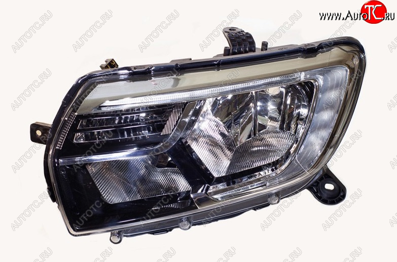 8 649 р. Левая фара передняя (LED, механический корректор) ASP MENSAN Renault Logan 2 рестайлинг (2018-2025)  с доставкой в г. Керчь