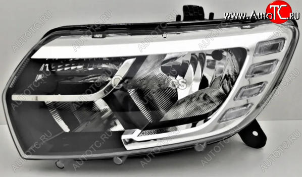 27 999 р. Левая передняя фара DEPO (с ДХО) Renault Logan 2 рестайлинг (2018-2025)  с доставкой в г. Керчь