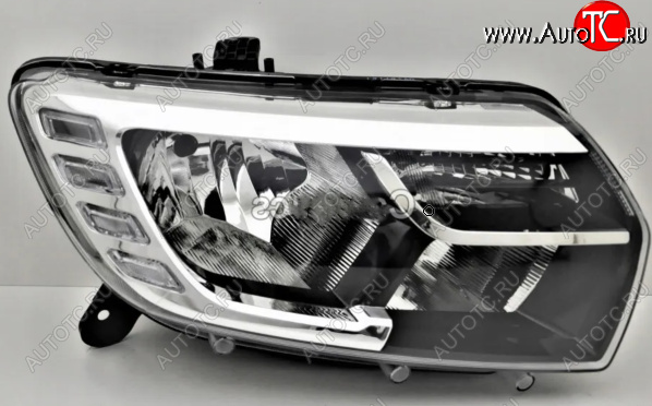 27 999 р. Правая передняя фара DEPO (с ДХО) Renault Logan 2 рестайлинг (2018-2025)  с доставкой в г. Керчь