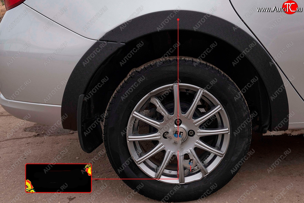 2 449 р. Накладка колесной арки на RA (задняя правая) Renault Logan 2 рестайлинг (2018-2025) (Поверхность шагрень)  с доставкой в г. Керчь
