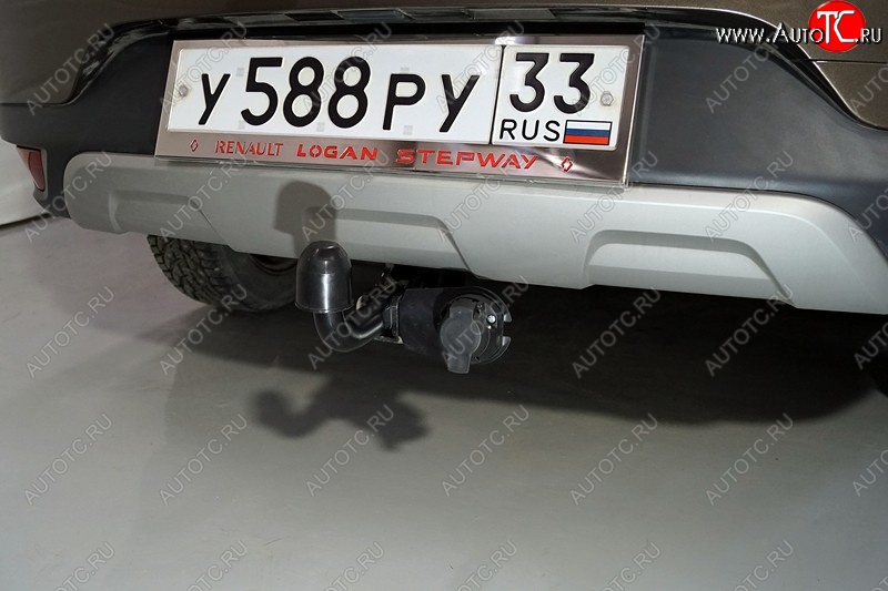 12 699 р. Фаркоп (тягово-сцепное устройство) TCC (Stepway) Renault Logan 2 рестайлинг (2018-2025) (Оцинкованный, шар A )  с доставкой в г. Керчь