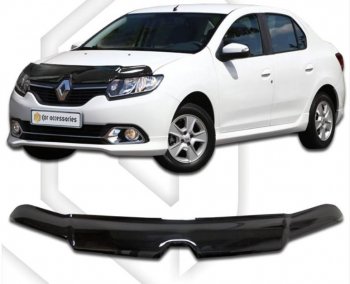 Дефлектор капота CA-Plastic Renault Logan 2 дорестайлинг (2014-2018)