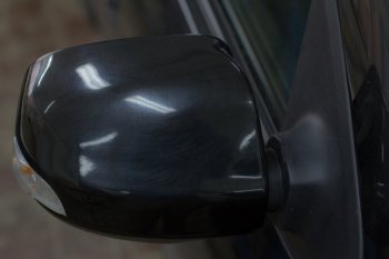 889 р. Накладки на зеркала Артформ (в цвет автомобиля, под повторитель) Renault Logan 2 дорестайлинг (2014-2018)  с доставкой в г. Керчь. Увеличить фотографию 3