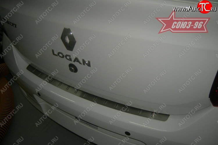 1 439 р. Накладка на задний бампер Souz-96 (штампованная) Renault Logan 2 рестайлинг (2018-2025)  с доставкой в г. Керчь