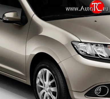 6 949 р. Переднее правое крыло (без отв. под повторитель) Стандартное Renault Logan 2 рестайлинг (2018-2025) (Окрашенное)  с доставкой в г. Керчь