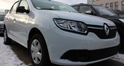 1 469 р. Сетка в решетку радиатора Russtal Renault Logan 2 дорестайлинг (2014-2018) (черная)  с доставкой в г. Керчь. Увеличить фотографию 2