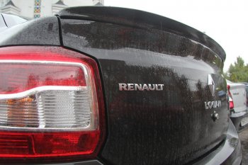7 749 р. Лип спойлер Yuago Renault Logan 2 дорестайлинг (2014-2018) (неокрашенный)  с доставкой в г. Керчь. Увеличить фотографию 5