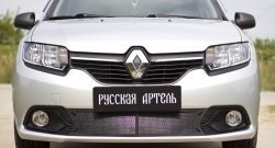 2 169 р. Защитная сетка в нижнюю часть бампера RA  Renault Logan  2 (2014-2018) дорестайлинг  с доставкой в г. Керчь. Увеличить фотографию 3