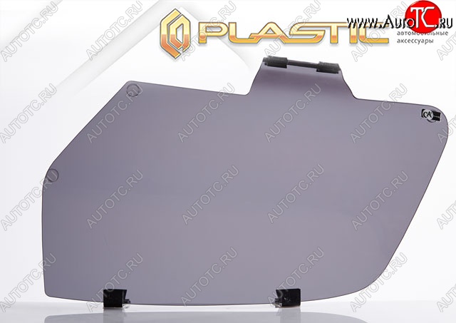 1 899 р. Защита фар CA-Plastic/  Renault Logan  2 (2014-2018) дорестайлинг (Classic полупрозрачный)  с доставкой в г. Керчь