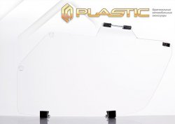 1 899 р. Защита фар CA-Plastic/  Renault Logan  2 (2014-2018) дорестайлинг (Classic полупрозрачный)  с доставкой в г. Керчь. Увеличить фотографию 2
