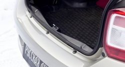 Пластиковый порожек в багажник автомобиля RA Renault Logan  2 (2014-2025) дорестайлинг, рестайлинг