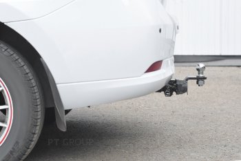 11 589 р. Фаркоп PT GROUP /съемный квадрат/ RENAULT Logan 2012-/ Logan Stepway 2018- Renault Logan 2 рестайлинг (2018-2025)  с доставкой в г. Керчь. Увеличить фотографию 3