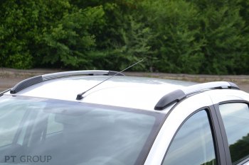 6 469 р. Рейлинги Petroil Tuning Комфорт Renault Logan 2 дорестайлинг (2014-2018) (Серебристый муар)  с доставкой в г. Керчь. Увеличить фотографию 7
