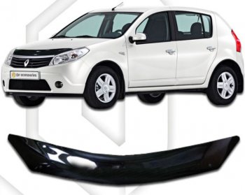 Дефлектор капота CA-Plastic Renault Sandero (BS) (2009-2014)