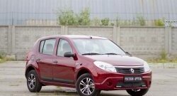 3 399 р. Молдинги дверей RA (Stepway, широкие, комплект)  Renault Sandero Stepway  (BS) (2010-2014) (Поверхность шагрень)  с доставкой в г. Керчь. Увеличить фотографию 2