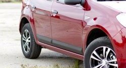 3 399 р. Молдинги дверей RA (Stepway, широкие, комплект)  Renault Sandero Stepway  (BS) (2010-2014) (Поверхность шагрень)  с доставкой в г. Керчь. Увеличить фотографию 4