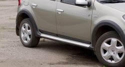 Молдинги дверей RA (узкие, комплект) Renault Sandero  (BS) (2009-2014) (Поверхность шагрень)