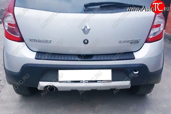 989 р. Защитная накладка заднего бампера Тюн-Авто  Renault Sandero Stepway  (BS) (2010-2014)  с доставкой в г. Керчь