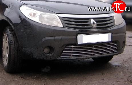 5 999 р. Декоративная вставка воздухозаборника Berkut Renault Sandero (BS) (2009-2014)  с доставкой в г. Керчь