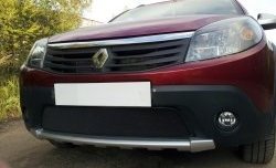 1 469 р. Сетка на бампер Russtal (черная) Renault Sandero (BS) (2009-2014)  с доставкой в г. Керчь. Увеличить фотографию 4