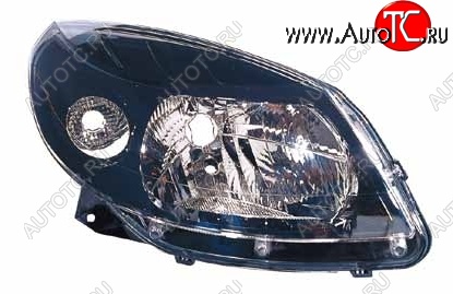3 099 р. Фара BRIGHTROAD (чёрная, правая) Renault Sandero (BS) (2009-2014)  с доставкой в г. Керчь