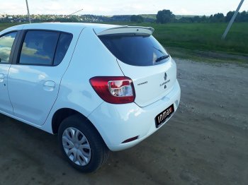 5 599 р. Спойлер INMAX Renault Sandero Stepway (B8) дорестайлинг (2014-2018) (неокрашенный)  с доставкой в г. Керчь. Увеличить фотографию 12