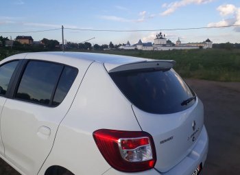 5 599 р. Спойлер INMAX Renault Sandero Stepway (B8) дорестайлинг (2014-2018) (неокрашенный)  с доставкой в г. Керчь. Увеличить фотографию 6
