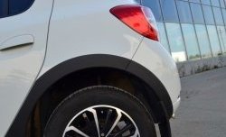 3 699 р. Комплект накладок на арки KART RS NEW Renault Sandero (B8) дорестайлинг (2014-2018) (Неокрашенные)  с доставкой в г. Керчь. Увеличить фотографию 2