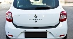 1 739 р. Накладка защитная на задний бампер RA  Renault Sandero  (B8) (2014-2018) дорестайлинг  с доставкой в г. Керчь. Увеличить фотографию 5