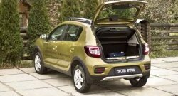 1 589 р. Защитная накладка на задний бампер Stepway RA  Renault Sandero Stepway  (B8) (2014-2018) дорестайлинг  с доставкой в г. Керчь. Увеличить фотографию 4