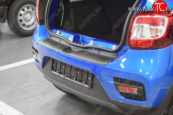 499 р. Защитная накладка заднего бампера Тюн-Авто  Renault Sandero Stepway  (B8) (2014-2018) дорестайлинг  с доставкой в г. Керчь
