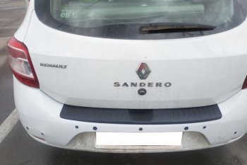 499 р. Защитная накладка заднего бампера Тюн-Авто  Renault Sandero Stepway  (B8) (2014-2018) дорестайлинг  с доставкой в г. Керчь. Увеличить фотографию 4