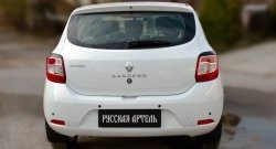 499 р. Реснички задних фонарей RA  Renault Sandero  (B8) (2014-2018) дорестайлинг (Неокрашенные)  с доставкой в г. Керчь. Увеличить фотографию 2