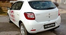 499 р. Реснички задних фонарей RA  Renault Sandero  (B8) (2014-2018) дорестайлинг (Неокрашенные)  с доставкой в г. Керчь. Увеличить фотографию 3