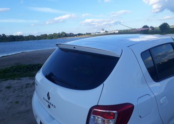 5 599 р. Спойлер INMAX Renault Sandero Stepway (B8) дорестайлинг (2014-2018) (неокрашенный)  с доставкой в г. Керчь. Увеличить фотографию 2