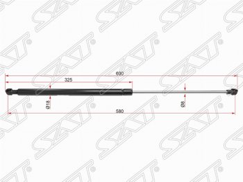 Газовый упор капота SAT Renault Sandero  (B8) - Sandero Stepway  (B8)