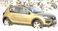 1 129 р. Зимняя заглушка решетки переднего бампера Stepway РА  Renault Sandero Stepway  (B8) (2014-2018) дорестайлинг  с доставкой в г. Керчь. Увеличить фотографию 4