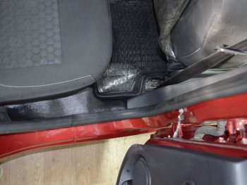 2 299 р. Накладки на ковролин KART Renault Sandero (B8) дорестайлинг (2014-2018) (Без покрытия)  с доставкой в г. Керчь. Увеличить фотографию 3
