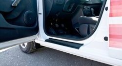1 689 р. Накладки порожков салона RA  Renault Sandero  (B8) (2014-2018) дорестайлинг (Комплект (4 шт.))  с доставкой в г. Керчь. Увеличить фотографию 3